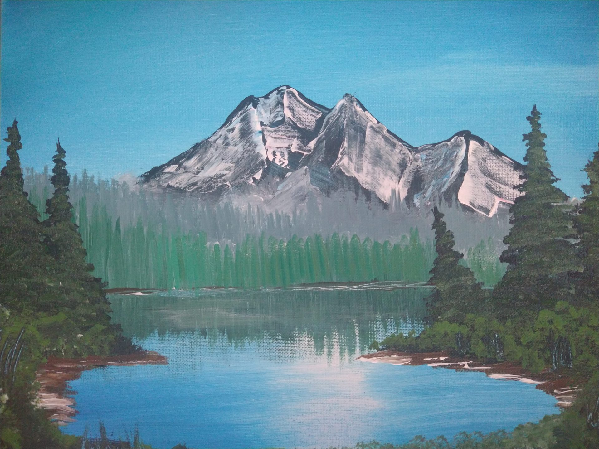 Crisp Mountain Lake - Simon DeVille, Fine Artist